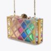 Bolso de mano Crystal Quilt Box Bolso de mano Crystal Quilt Box