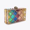 Bolso de mano Crystal Quilt Box Bolso de mano Crystal Quilt Box