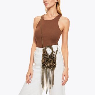 Bolso Mini Macrame Crystal