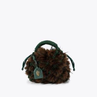 Bolso pequeño de macramé con cristales