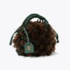 Bolso pequeño de macramé con cristales