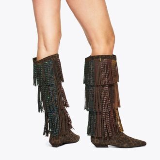 Botas con flecos western