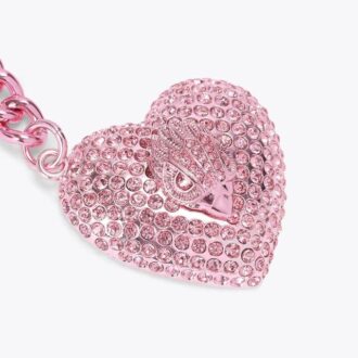 Llavero con cristal en forma de corazón