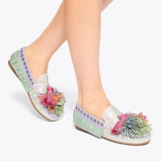 Mocasines con pompones