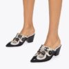 Mules Flower Western