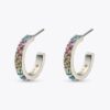 Pendientes de aro con cristales Pendientes de aro con cristales