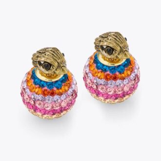 Pendientes de botón Pave Bubble