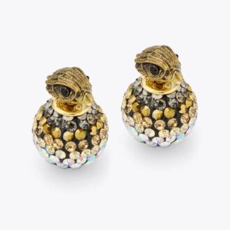 Pendientes de botón Pave Bubble