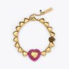 Pulsera con corazones de cuentas Pulsera con corazones de cuentas