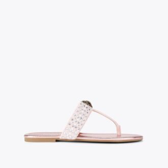Sandalias con barra en T Kensington Crystal