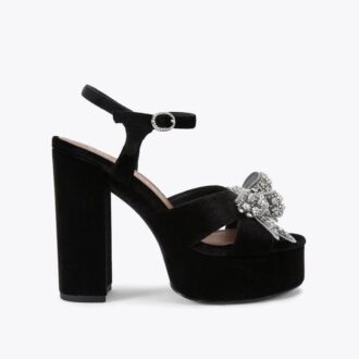 Sandalias con plataforma y lazo
