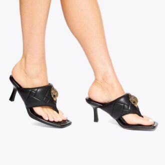 Sandalias con tacón abombado