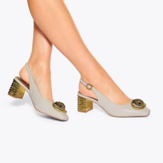 Zapatos Chelsea con tacón y talón abierto