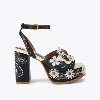 Zapatos de tacón con plataforma Flower Western