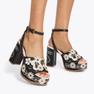 Zapatos de tacón con plataforma Flower Western